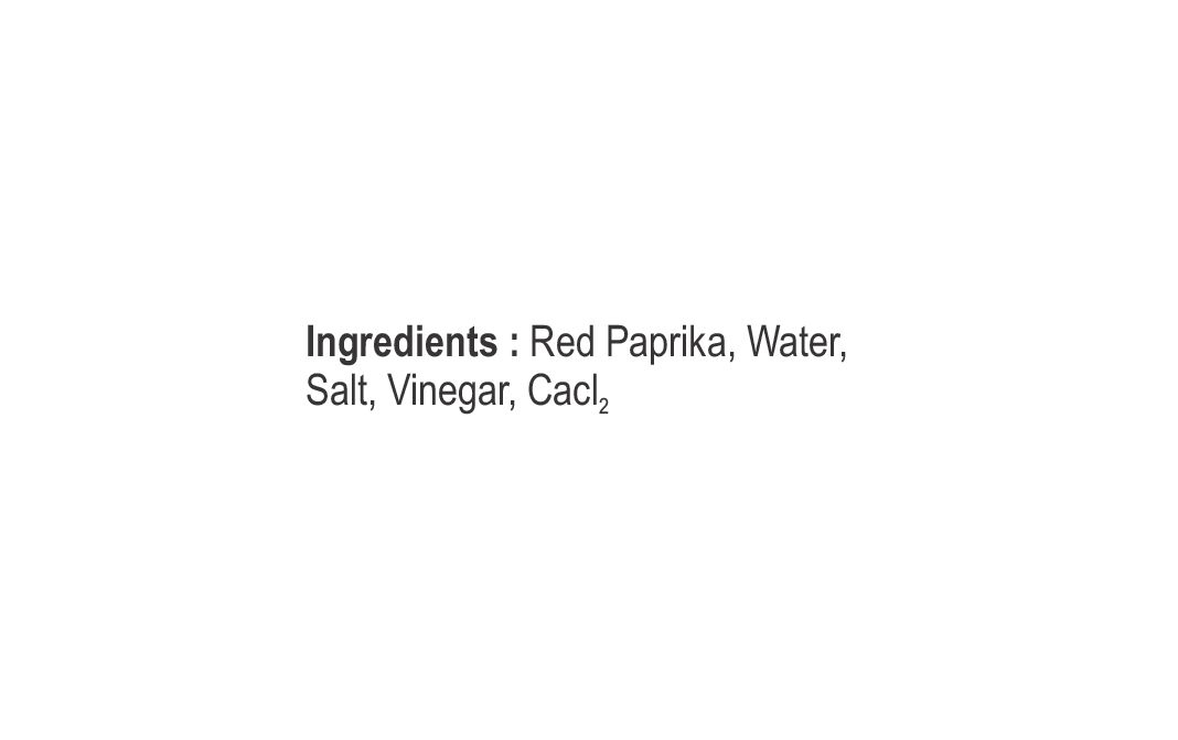 Vishaal Entree Red Paprika Slices in Vinegar   Glass Jar  370 millilitre